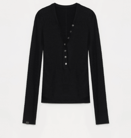 FireladyFur Brand Slim Fit Tencel Wool Women's Slim Fit Henley T-Shirts Short/Long Sleeve V - Neck Button Knitted Bottoming Basic Tops"Pure Fashion" - variant_title