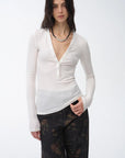 FireladyFur Brand Slim Fit Tencel Wool Women's Slim Fit Henley T-Shirts Short/Long Sleeve V - Neck Button Knitted Bottoming Basic Tops"Pure Fashion" - variant_title