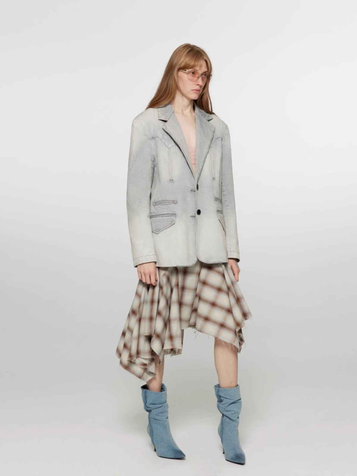 Fireladyfur Loose Fit Denim Jacket“Discover Denim” - variant_title