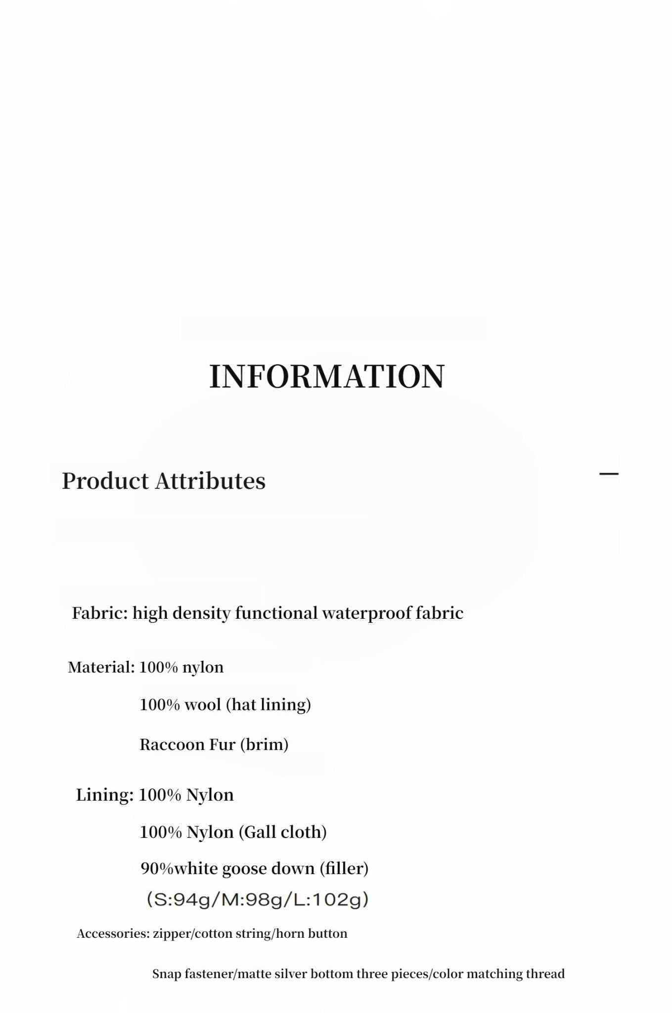 Fireladyfur Warm Short Style Jacket with a Large fur Hood and Raccoon Fur"Cool and Sharp" - variant_title