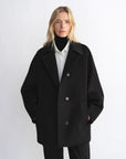 Fireladyfur Women's Cashmere Wool Short Coat with Bat Sleeves"Fleeting Memories" - variant_title