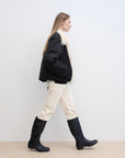 Fireladyfur Women's Detachable Contrasting Fox Fur Collar Down Jacket"Day and Night Rider" - variant_title