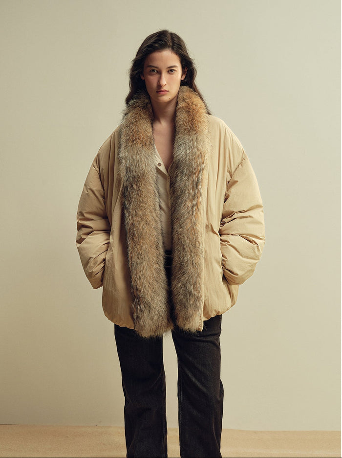 Wolf fur trim parka reference for weather exposure and drying decisions