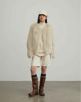 Fireladyfur Women's Fur Coat | Genuine Finnish Fox Fur"Reed Flower" - variant_title