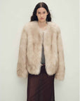 Fireladyfur Women's Fur Coat | Genuine Finnish Fox Fur"Reed Flower" - variant_title