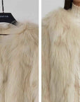 Fireladyfur Women's Fur Coat | Genuine Finnish Fox Fur"Reed Flower" - variant_title