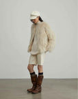 Fireladyfur Women's Fur Coat | Genuine Finnish Fox Fur"Reed Flower" - variant_title