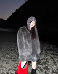 Fireladyfur Women's Fur Coat | Genuine Finnish Fox Fur"Reed Flower" - variant_title
