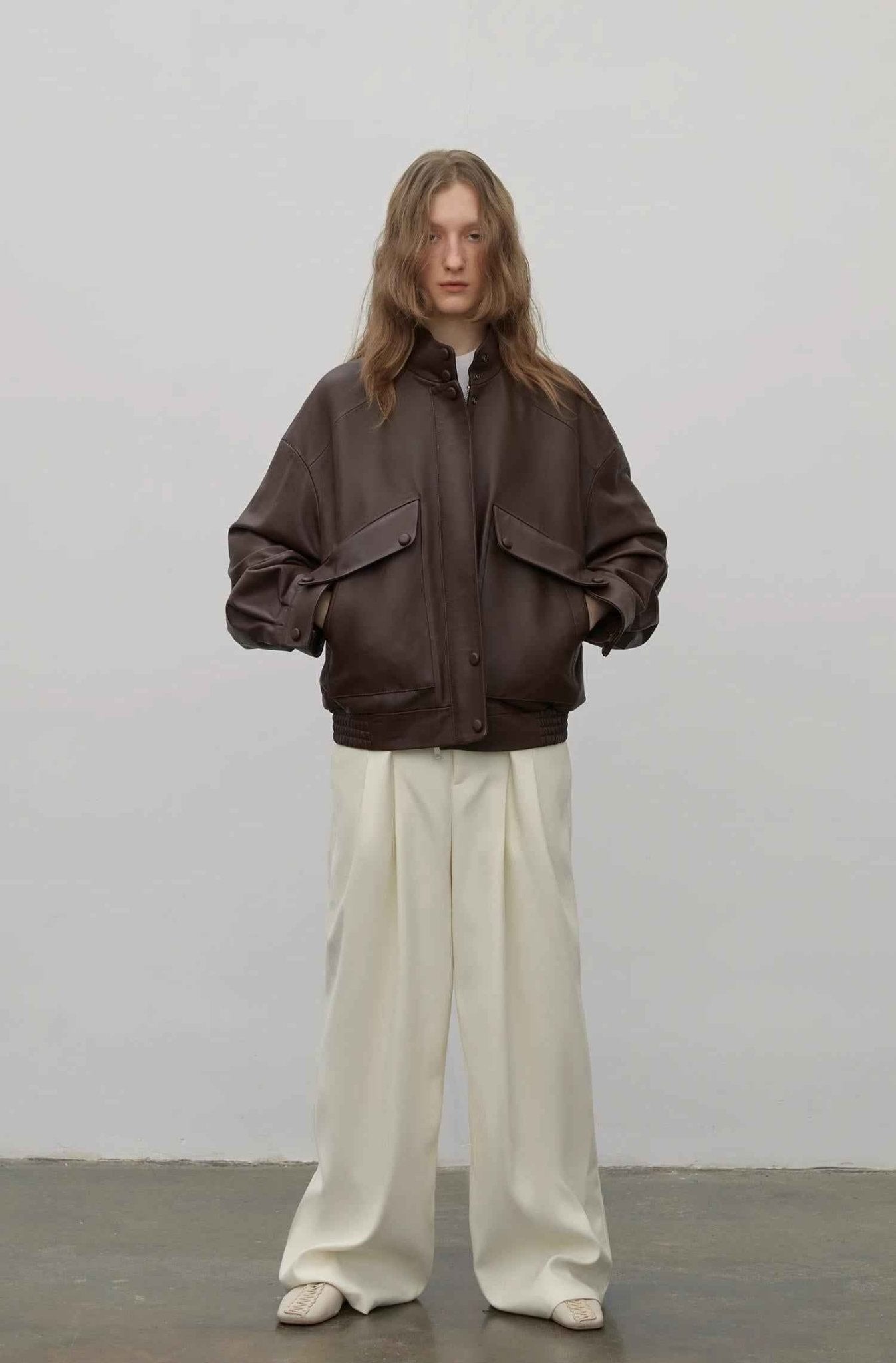 Fireladyfur Women's Genuine Sheep Leather Motorcycle Short Jacket "Loveless Muse" - variant_title