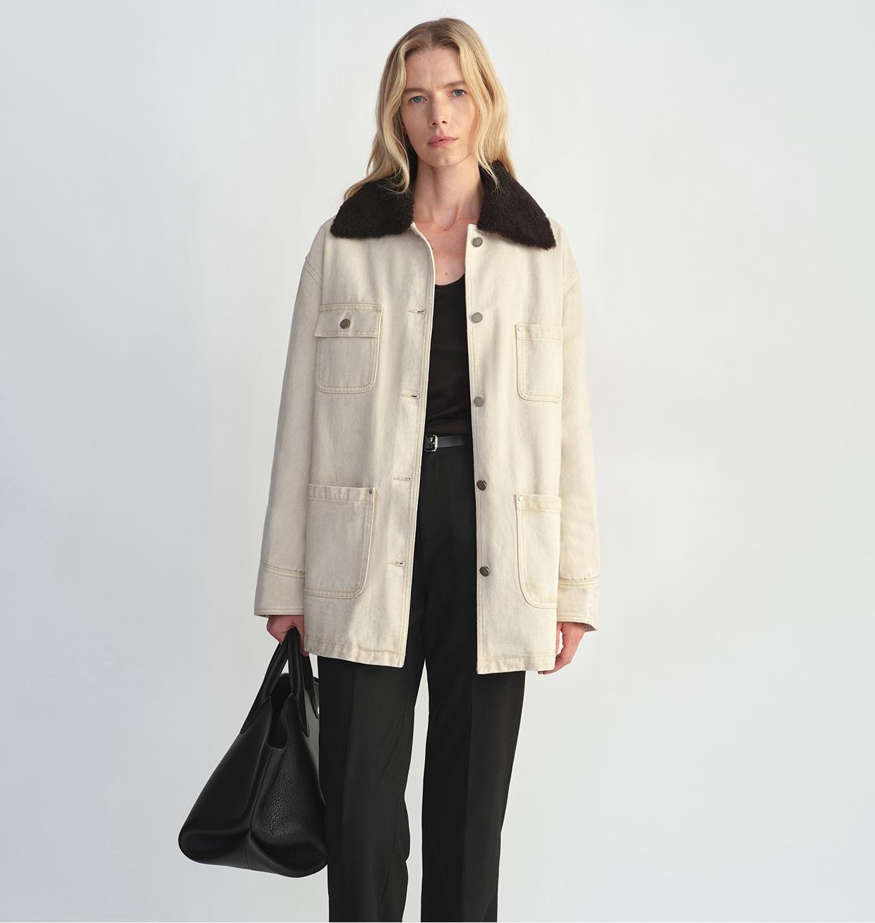 Fireladyfur Women's Goose Down Detroit Jacket with Merino wool Collar - variant_title