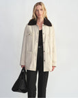 Fireladyfur Women's Goose Down Detroit Jacket with Merino wool Collar - variant_title