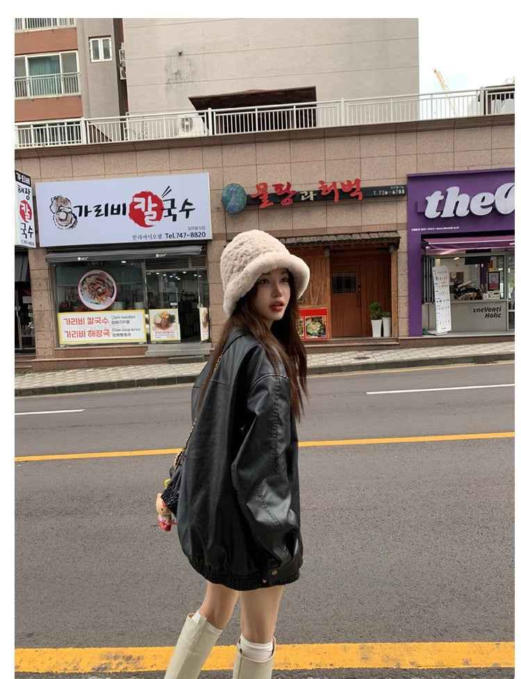 Fireladyfur Women's Hand - Knitted Rex Rabbit Fur Bucket Hat - variant_title