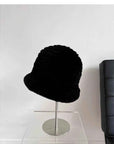 Fireladyfur Women's Hand - Knitted Rex Rabbit Fur Bucket Hat - variant_title