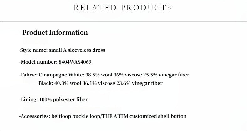 Fireladyfur Women's Imported Acetate Wool A - Line Dress"Corridor Stride" - variant_title