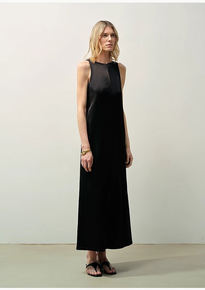 Fireladyfur Women's Imported Acetate Wool A - Line Dress"Corridor Stride" - variant_title
