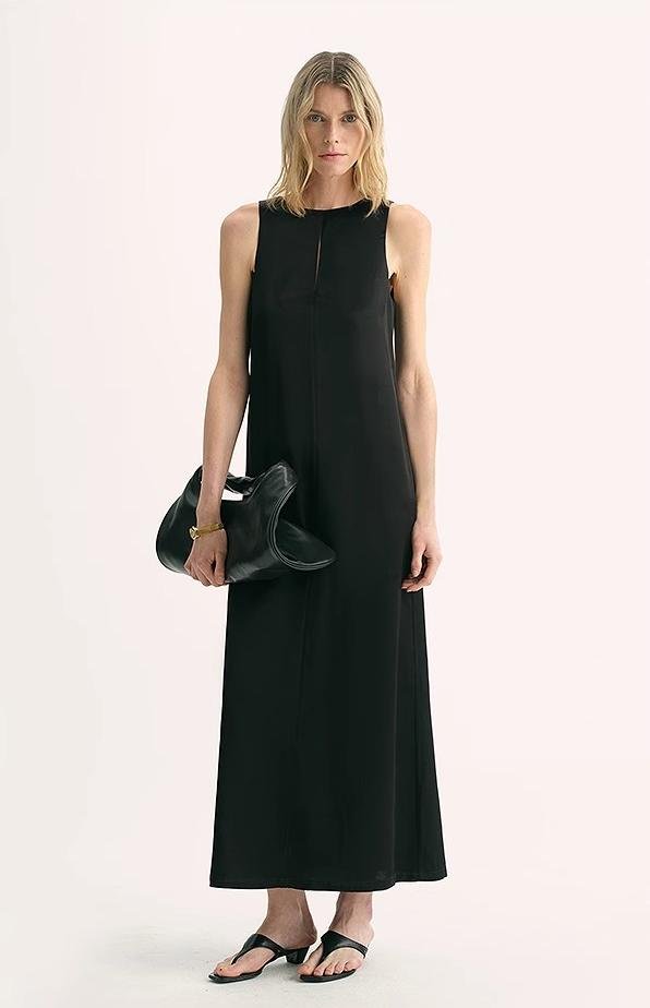 Fireladyfur Women's Imported Acetate Wool A - Line Dress"Corridor Stride" - variant_title