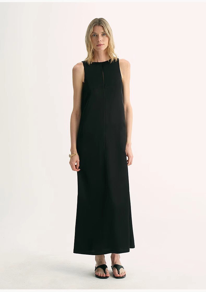 Fireladyfur Women's Imported Acetate Wool A - Line Dress"Corridor Stride" - variant_title