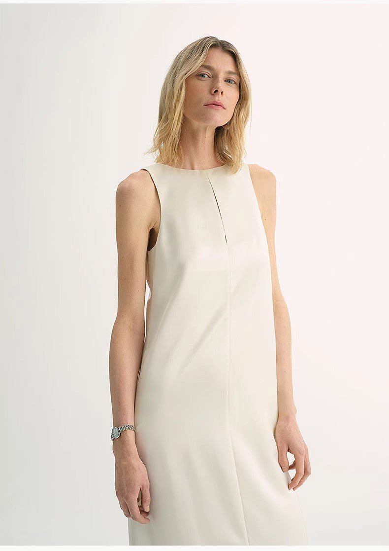 Fireladyfur Women's Imported Acetate Wool A - Line Dress"Corridor Stride" - variant_title