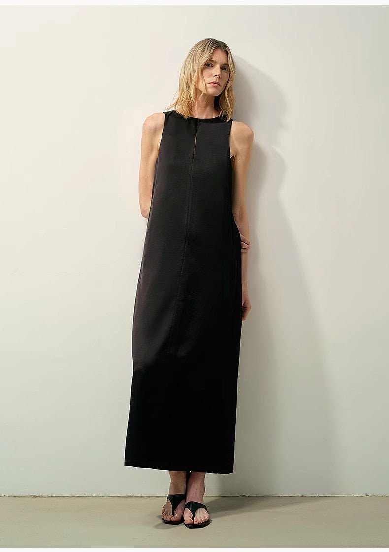Fireladyfur Women's Imported Acetate Wool A - Line Dress"Corridor Stride" - variant_title