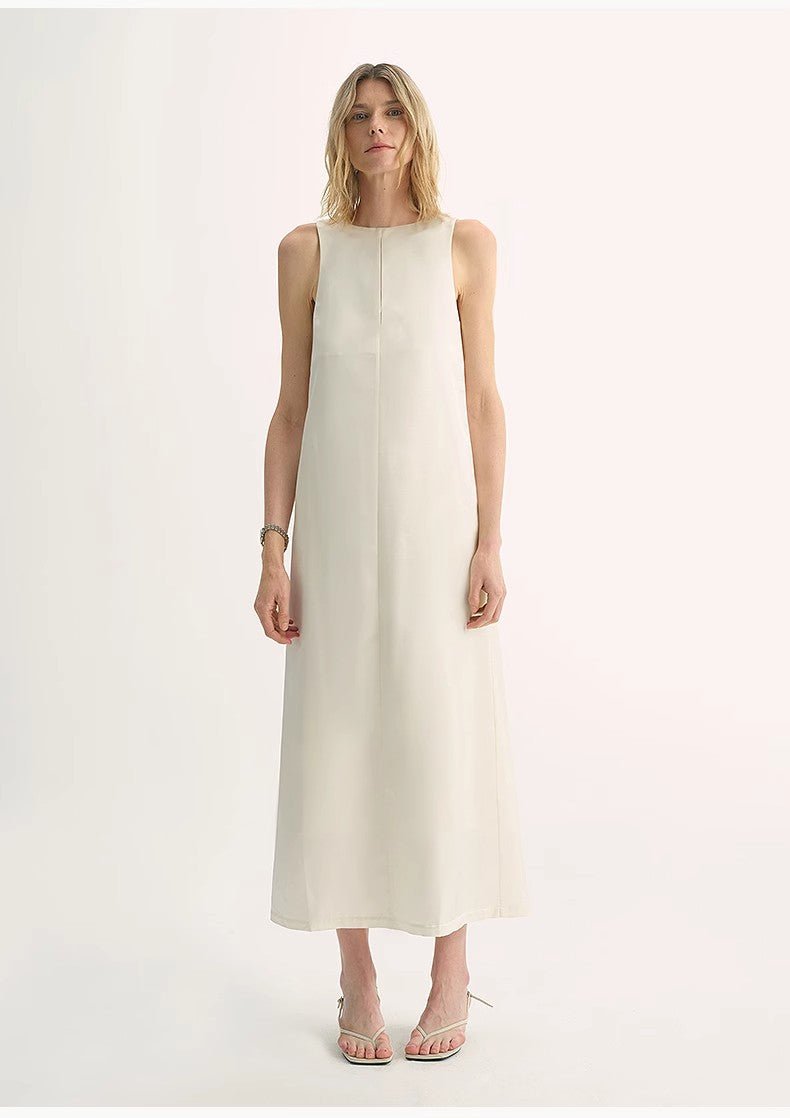 Fireladyfur Women's Imported Acetate Wool A - Line Dress"Corridor Stride" - variant_title