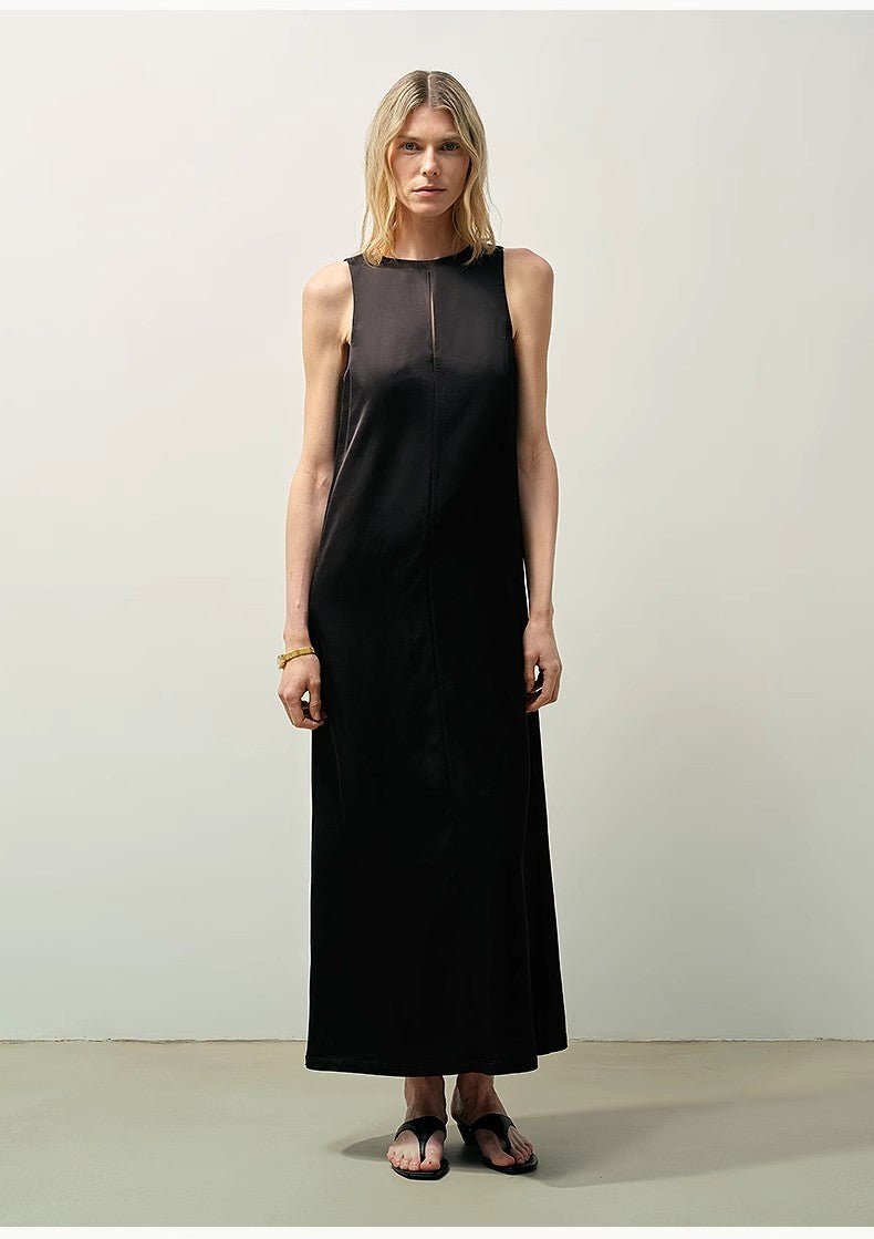 Fireladyfur Women's Imported Acetate Wool A - Line Dress"Corridor Stride" - variant_title