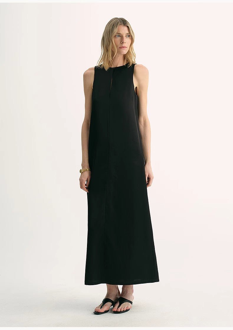 Fireladyfur Women's Imported Acetate Wool A - Line Dress"Corridor Stride" - variant_title