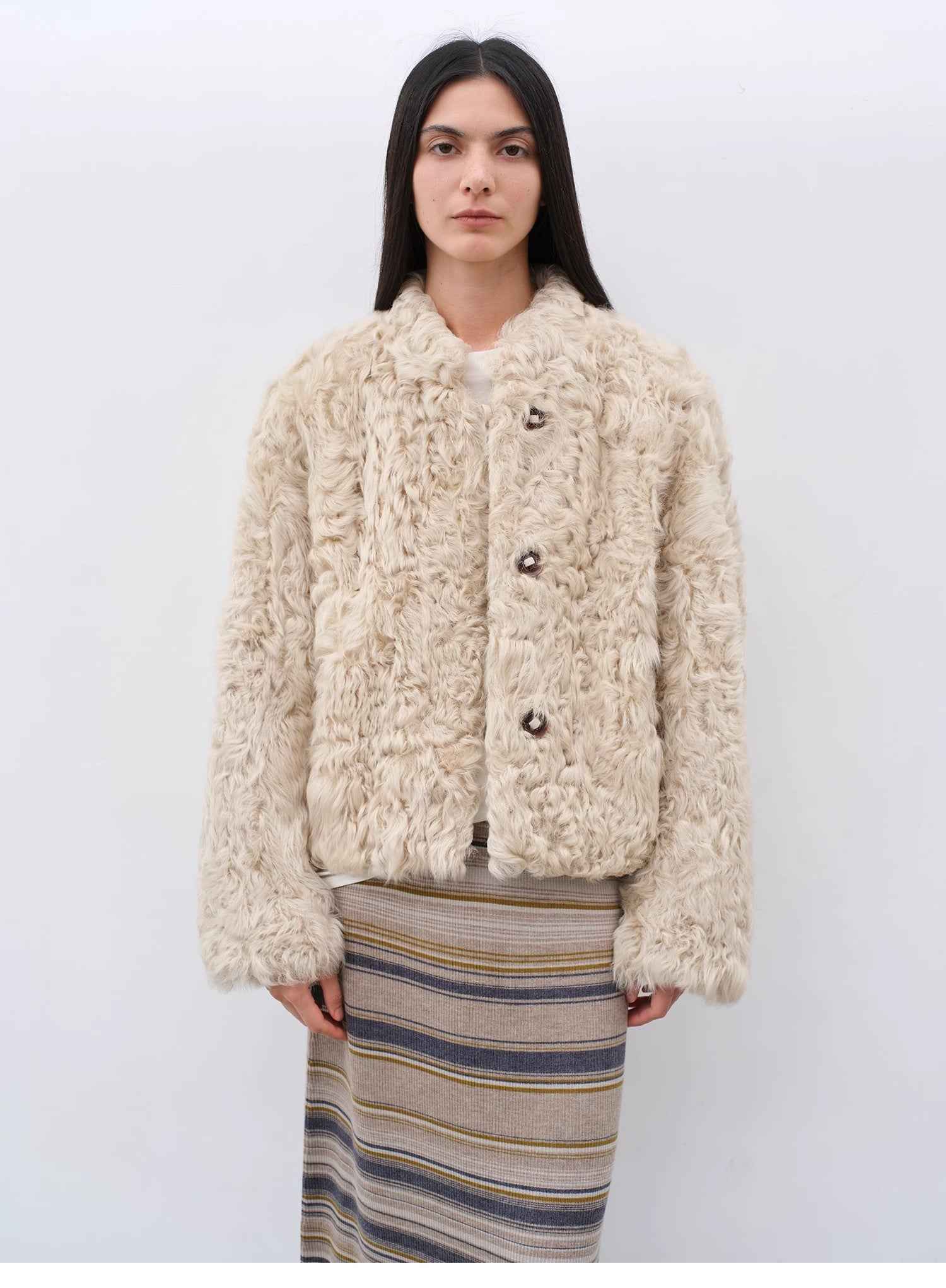 Fireladyfur Women's Imported Sheepskin Coat | New Zealand Wool“Little Bear” - variant_title