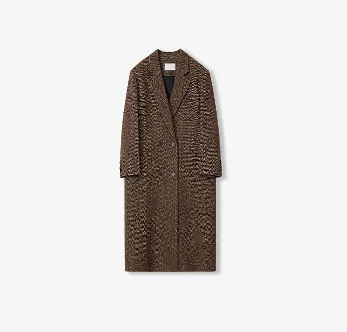 Fireladyfur Women's Italian Wool Herringbone Coat"Desert City" - variant_title