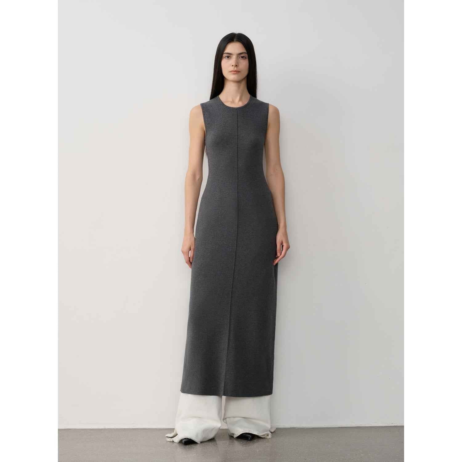 Fireladyfur Women's Merino Wool Knit Dress"Island Letters" - variant_title