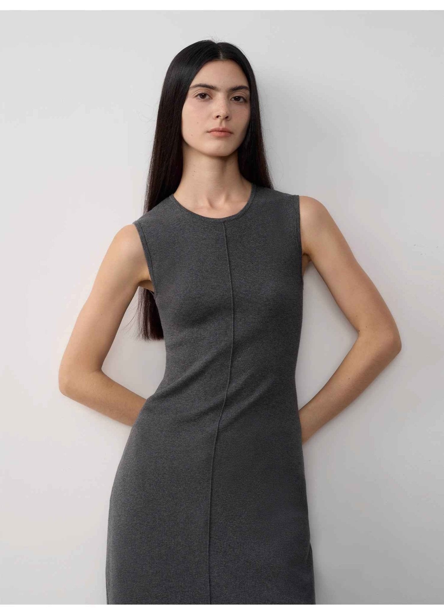 Fireladyfur Women's Merino Wool Knit Dress"Island Letters" - variant_title