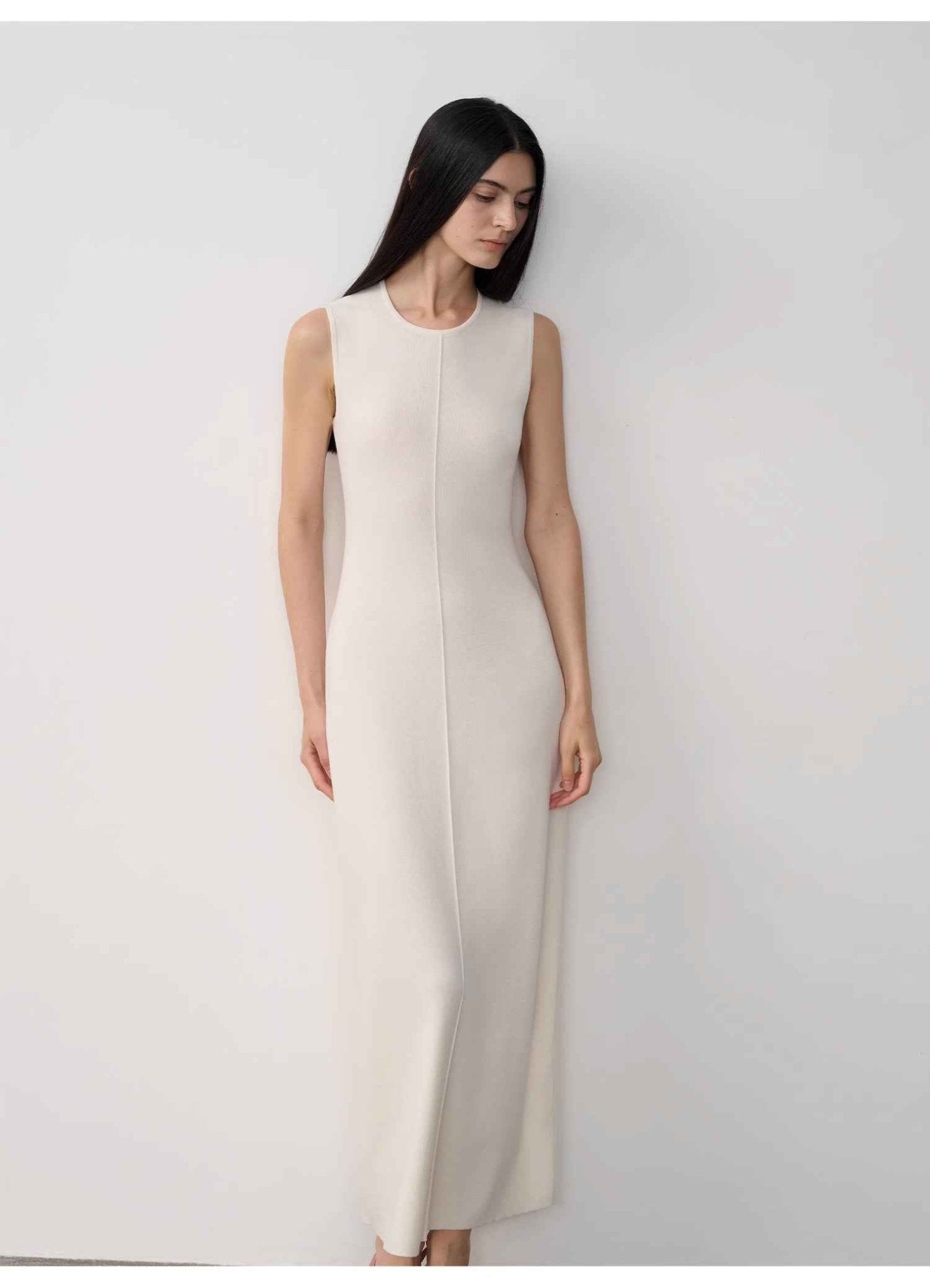 Fireladyfur Women's Merino Wool Knit Dress"Island Letters" - variant_title