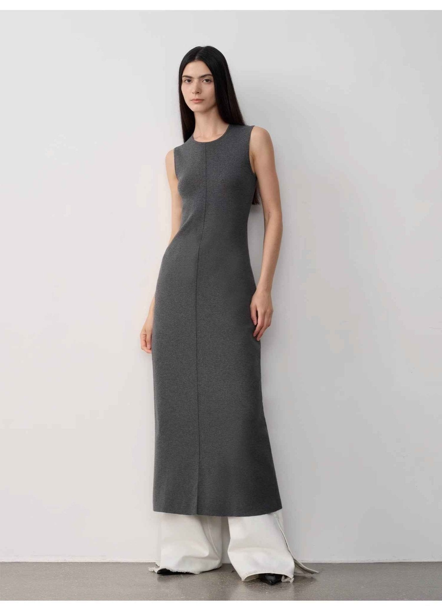 Fireladyfur Women's Merino Wool Knit Dress"Island Letters" - variant_title