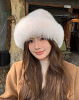 Fireladyfur Women's Mink & Fox Fur Winter Bucket Hat - variant_title