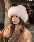 Fireladyfur Women's Mink & Fox Fur Winter Bucket Hat - variant_title