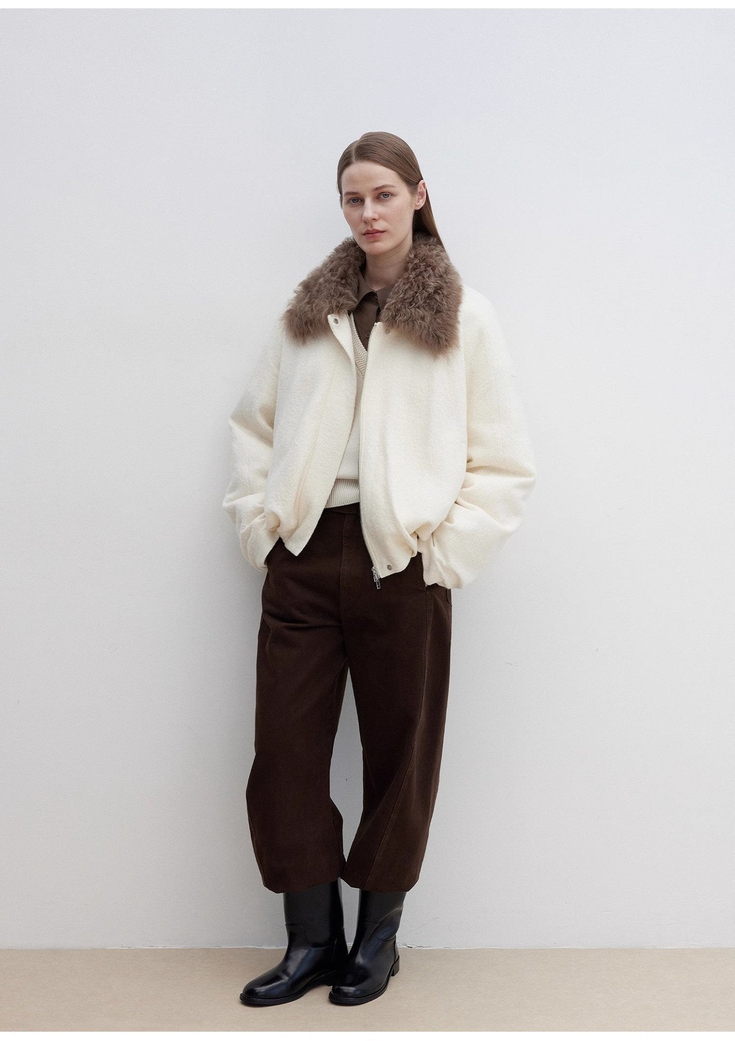 Fireladyfur Women's Parka with Tuscan Fur Collar &amp; Removable Lining"Johnny" - variant_title