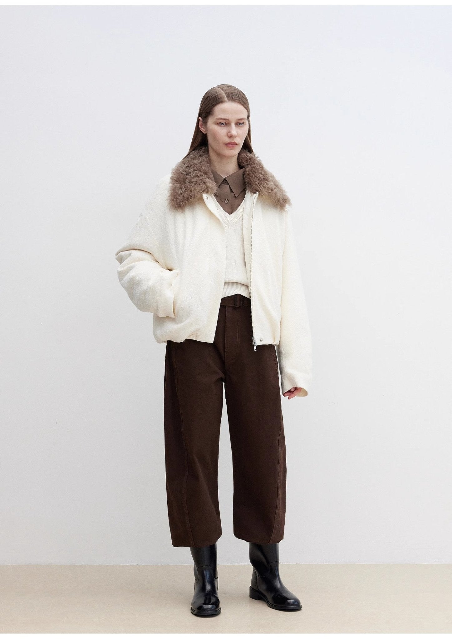 Fireladyfur Women's Parka with Tuscan Fur Collar &amp; Removable Lining"Johnny" - variant_title