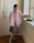 Fireladyfur Women's Pink Tuscan Sheepskin Coat“Babylon Phantom Nights” - variant_title