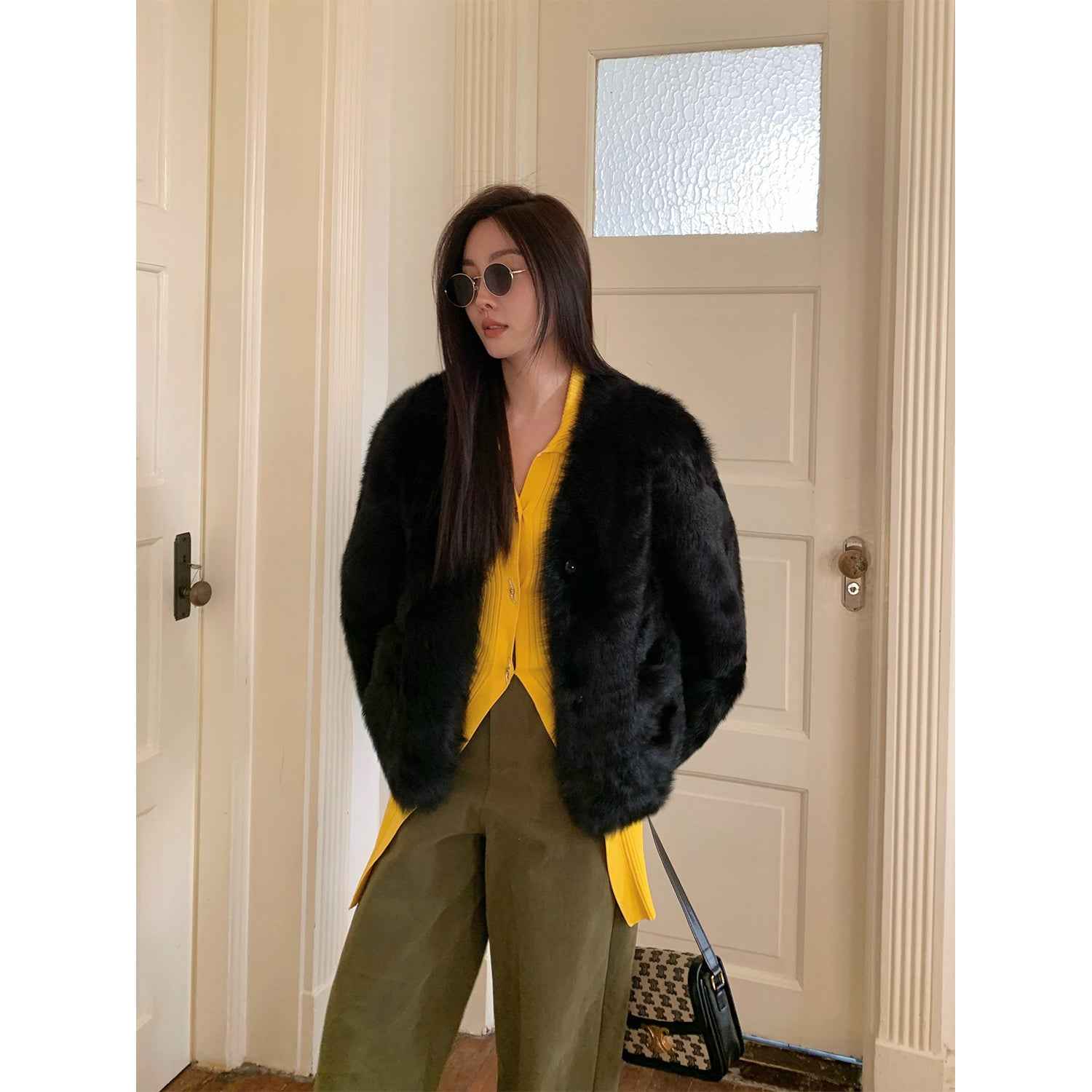 Fireladyfur Women's Pink Tuscan Sheepskin Coat“Babylon Phantom Nights” - variant_title