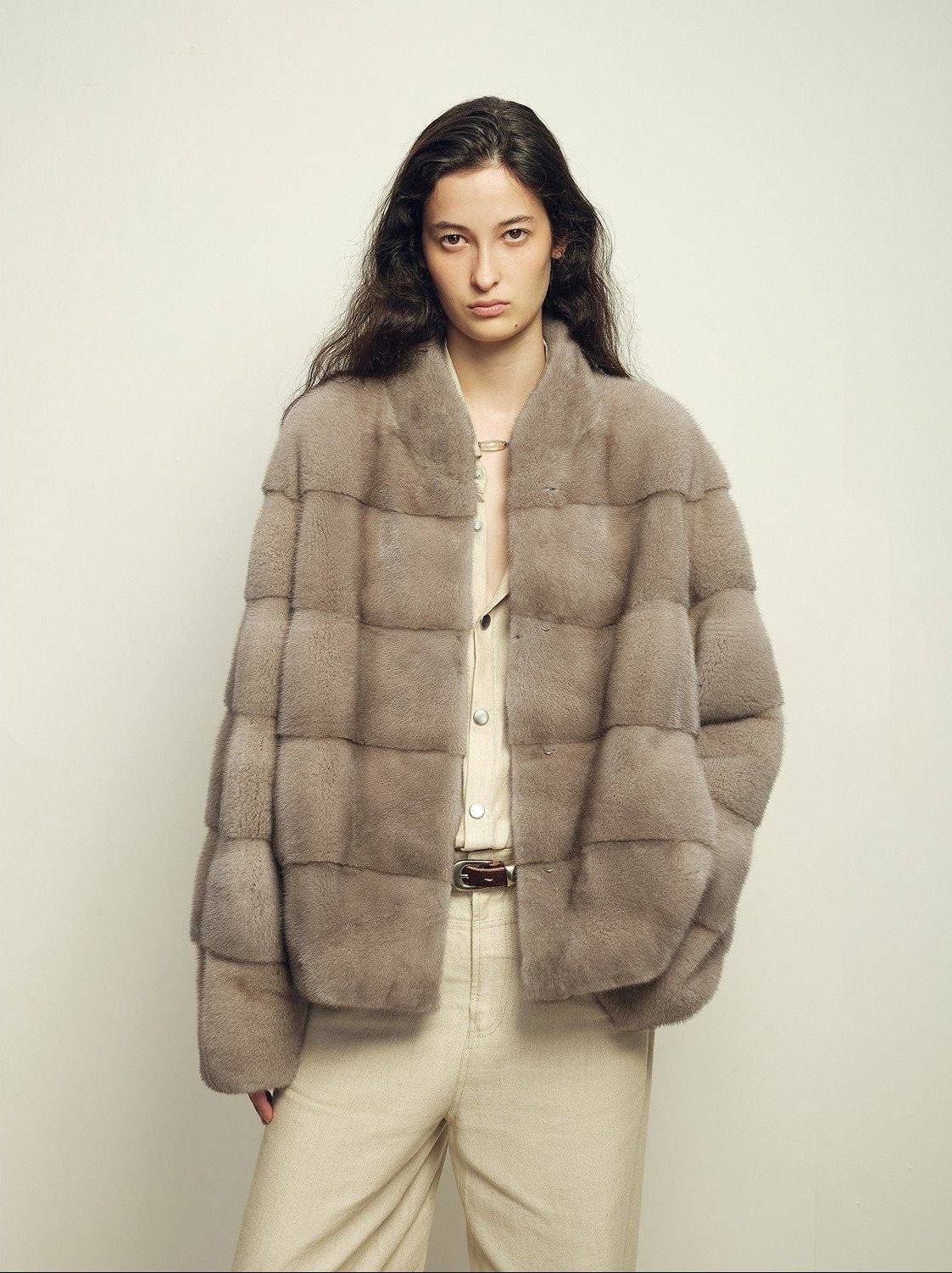 Fireladyfur Women's Purple Label Mink Coat | Horizontal Spine Tailoring | Mink Fur Outerwear“Legacy Mink” - variant_title