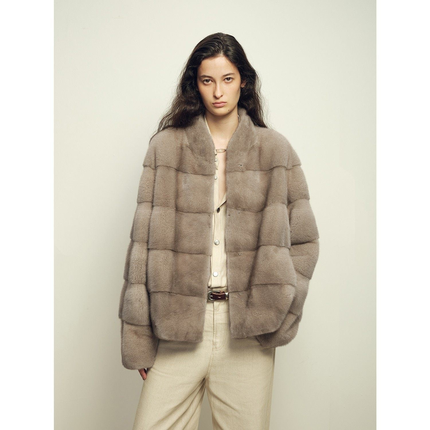 Fireladyfur Women's Purple Label Mink Coat | Horizontal Spine Tailoring | Mink Fur Outerwear“Legacy Mink” - variant_title