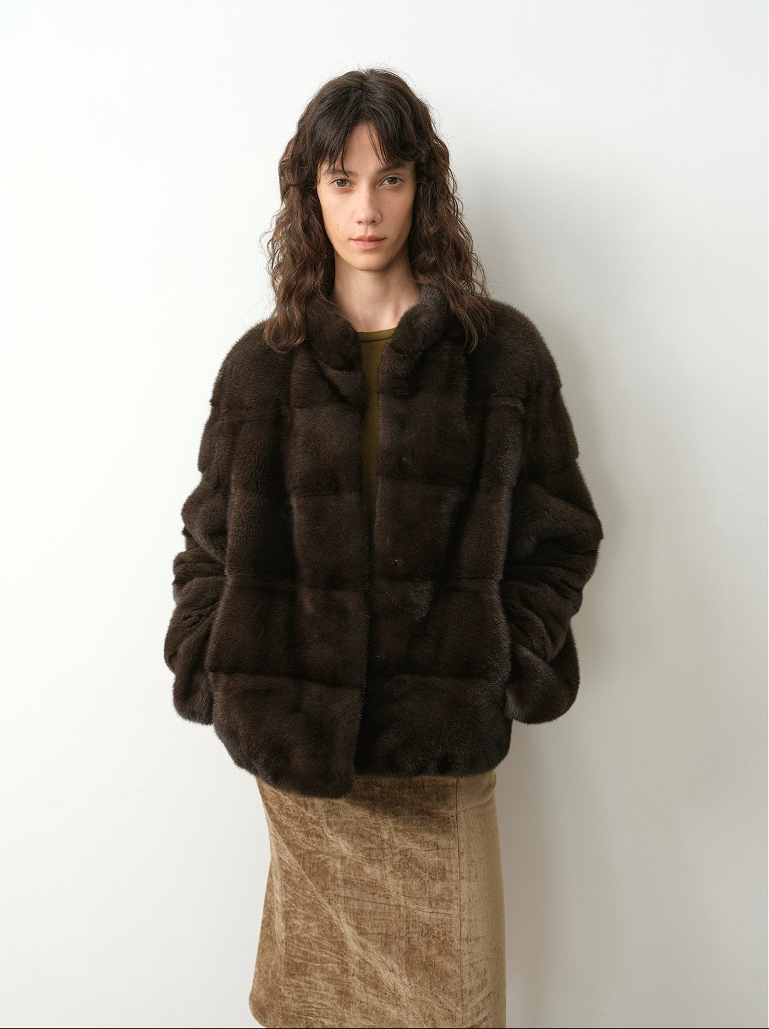 Fireladyfur Women's Purple Label Mink Coat | Horizontal Spine Tailoring | Mink Fur Outerwear“Legacy Mink” - variant_title
