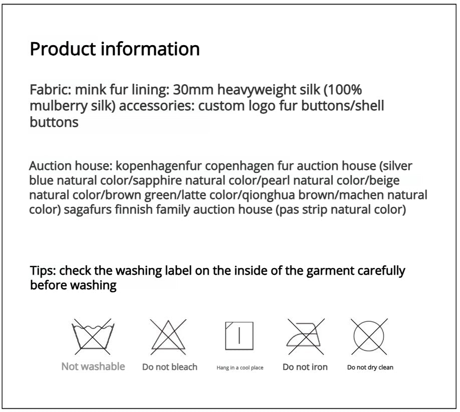 Fireladyfur Women's Purple Label Mink Coat | Horizontal Spine Tailoring | Mink Fur Outerwear“Legacy Mink” - variant_title