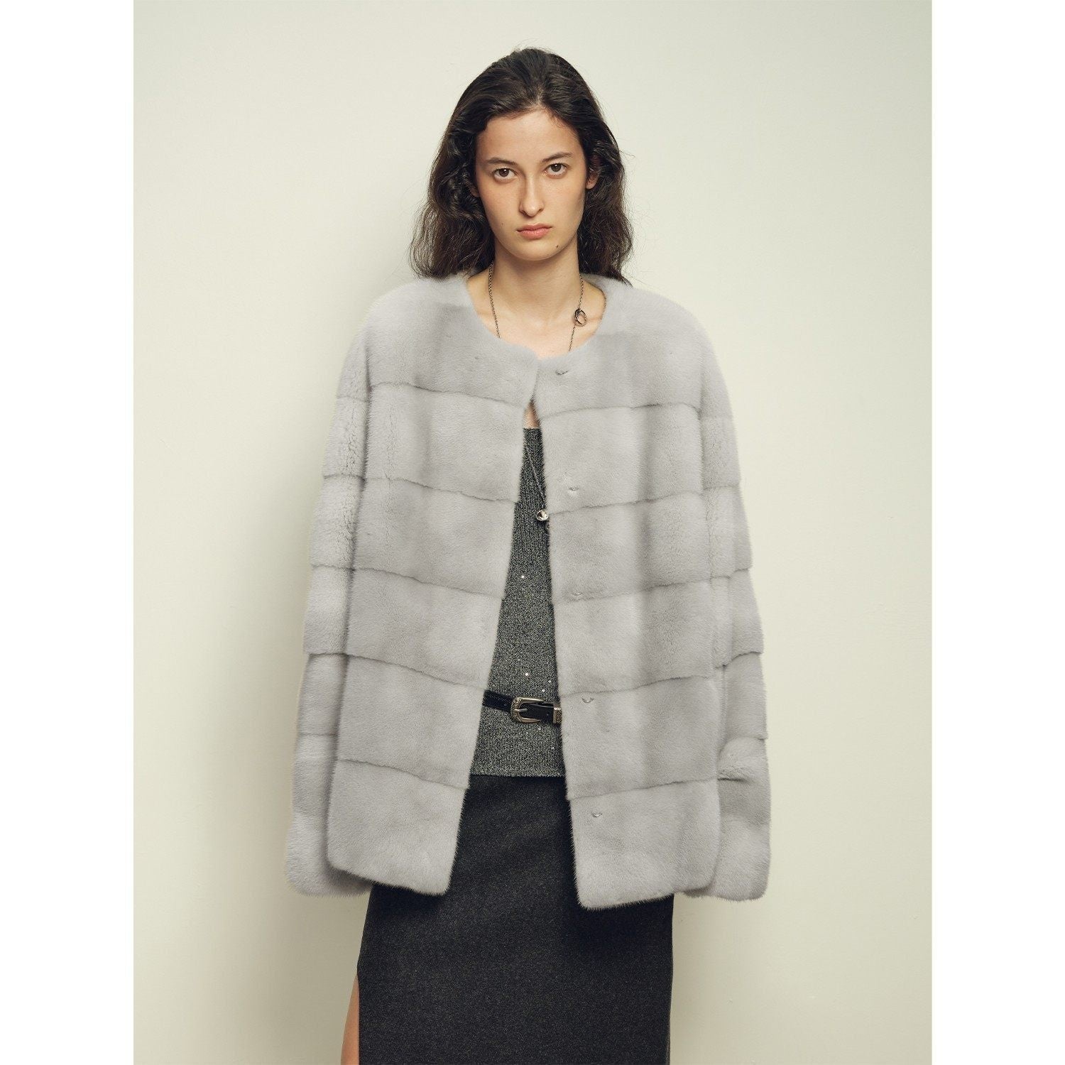 Fireladyfur Women's Purple Label Mink Coat | Horizontal Spine