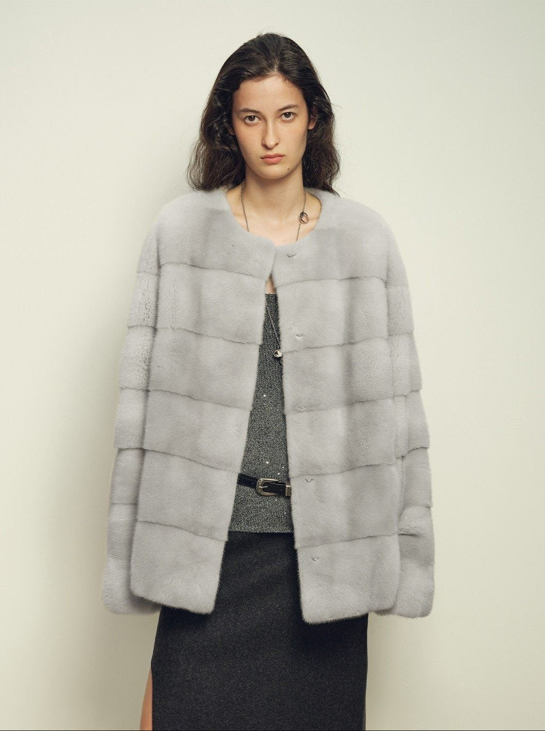 Fireladyfur Women's Purple Label Mink Coat | Horizontal Spine Tailoring | Mink Fur Outerwear“Legacy Mink” - variant_title