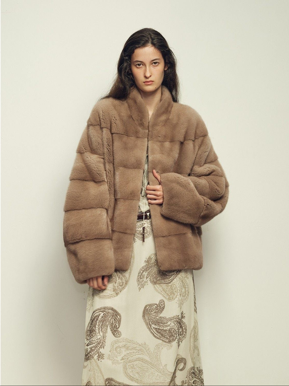 Fireladyfur Women's Purple Label Mink Coat | Horizontal Spine Tailoring | Mink Fur Outerwear“Legacy Mink” - variant_title