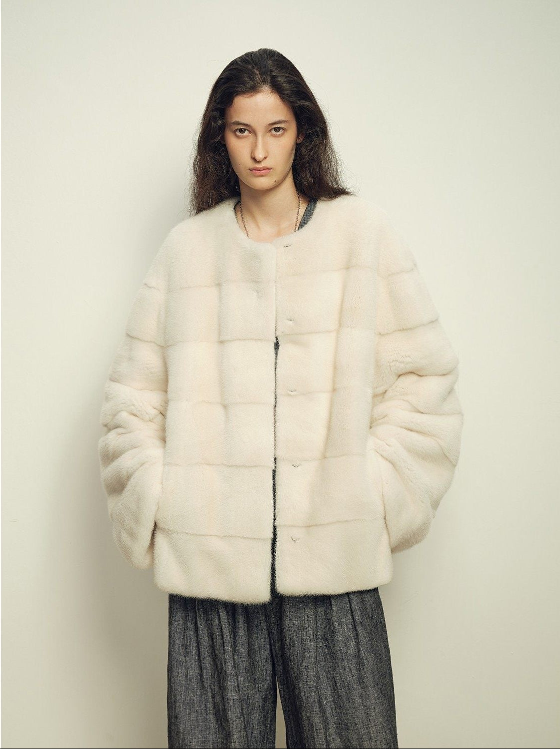 Fireladyfur Women's Purple Label Mink Coat | Horizontal Spine Tailoring | Mink Fur Outerwear“Legacy Mink” - variant_title