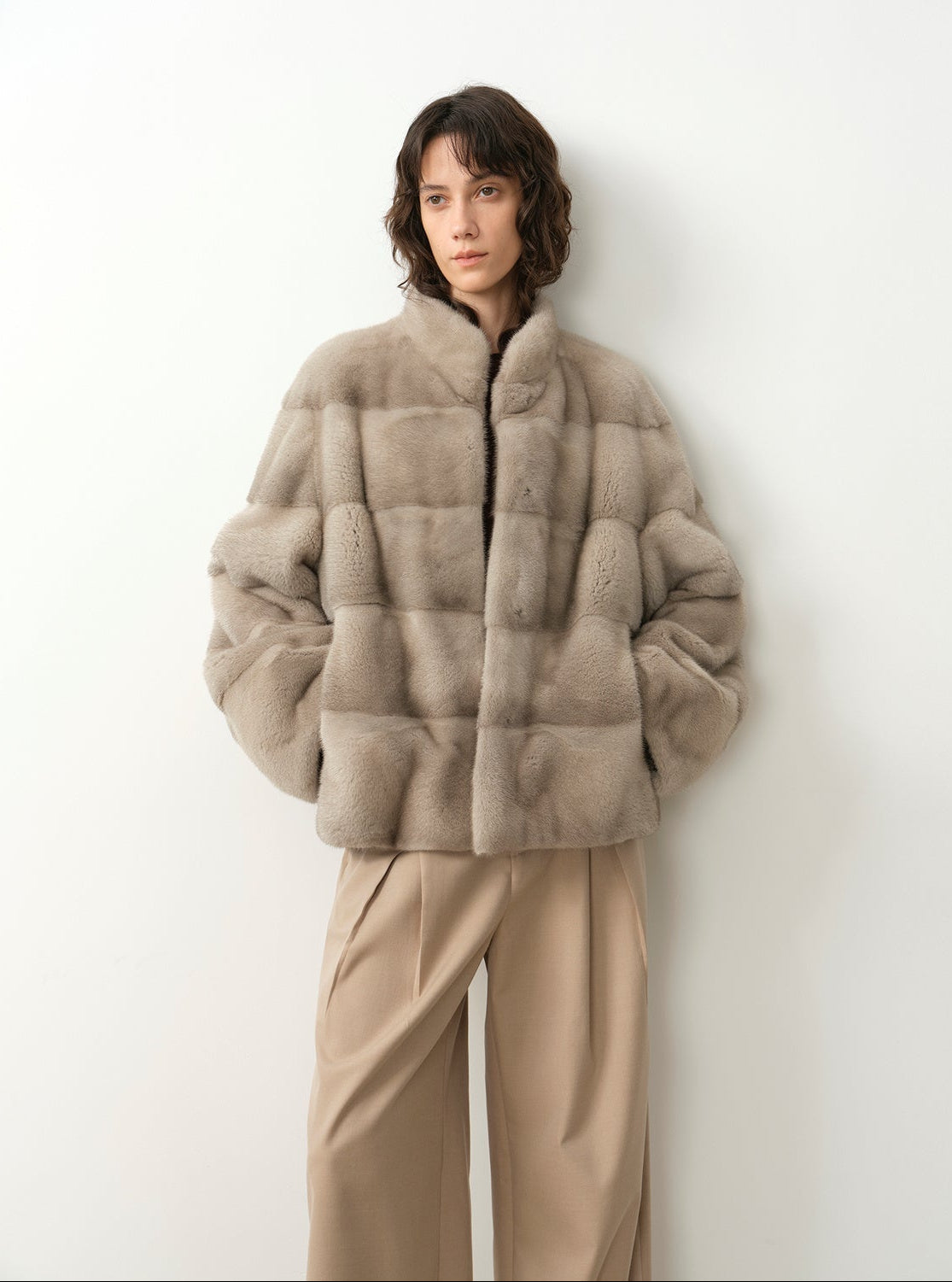 Fireladyfur Women's Purple Label Mink Coat | Horizontal Spine Tailoring | Mink Fur Outerwear“Legacy Mink” - variant_title