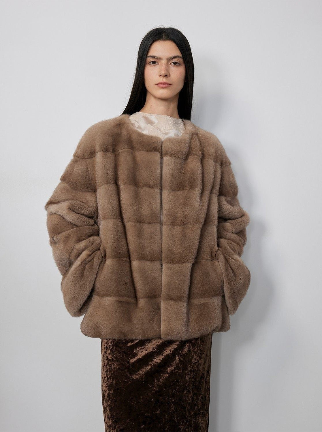 Fireladyfur Women's Purple Label Mink Coat | Horizontal Spine Tailoring | Mink Fur Outerwear“Legacy Mink” - variant_title