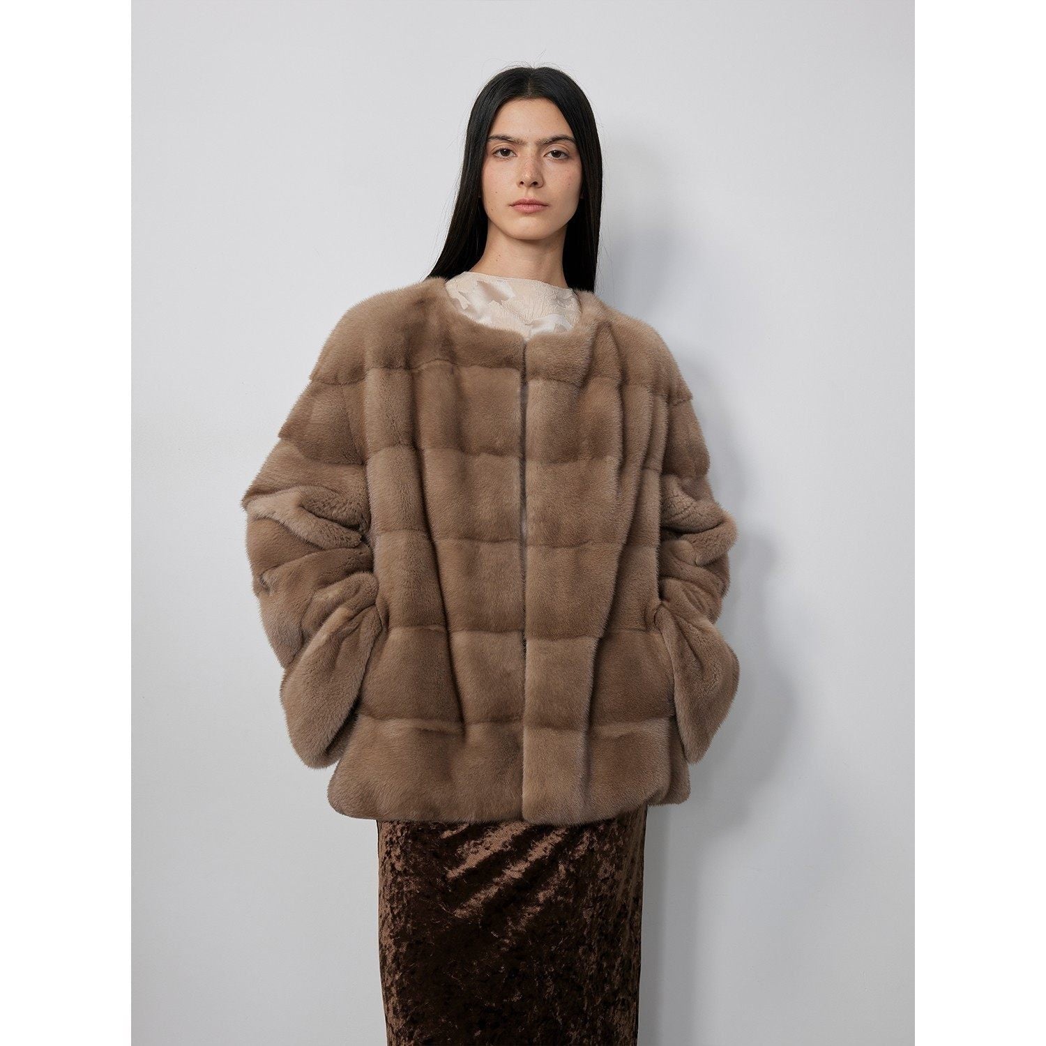 Fireladyfur Women's Purple Label Mink Coat | Horizontal Spine Tailoring | Mink Fur Outerwear“Legacy Mink” - variant_title