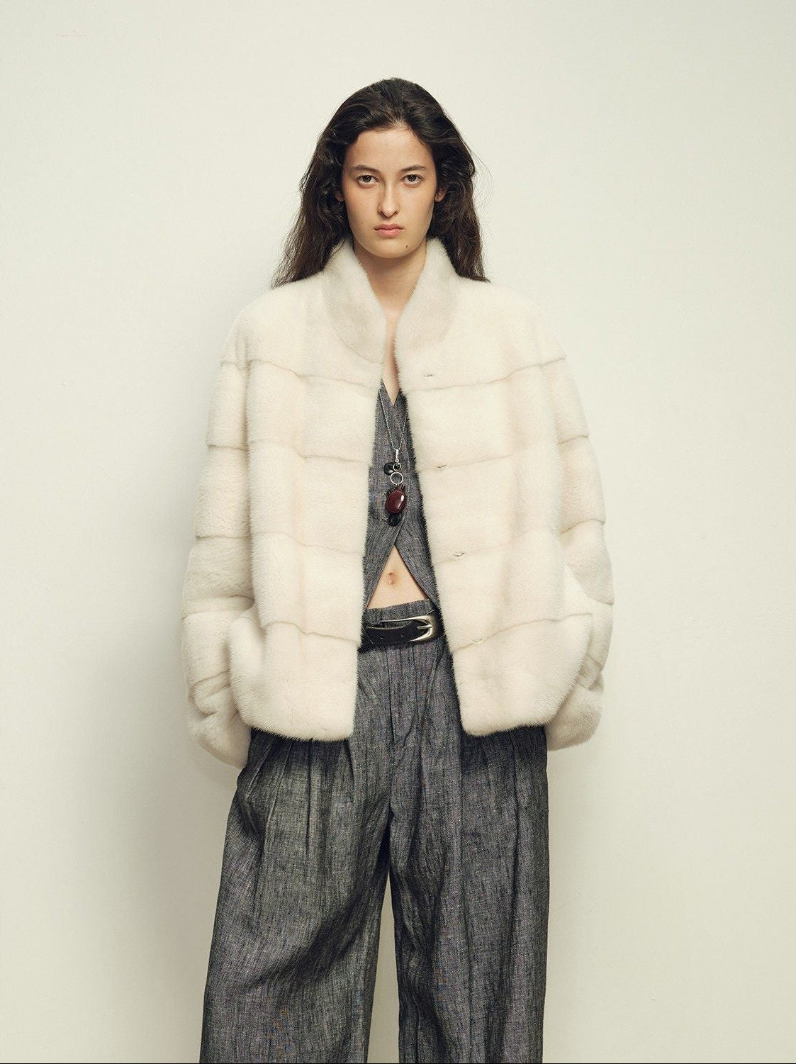 Fireladyfur Women's Purple Label Mink Coat | Horizontal Spine Tailoring | Mink Fur Outerwear“Legacy Mink” - variant_title